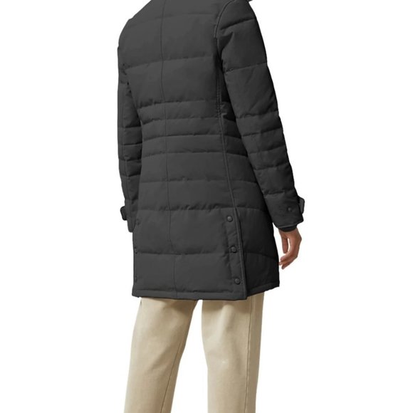 NEW:Canada Goose Lorette Hooded Down Parka W/Genuine Coyote Fur Trim, Black, XXS - Picture 7 of 10